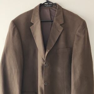 Men's Brown Suede Blazer